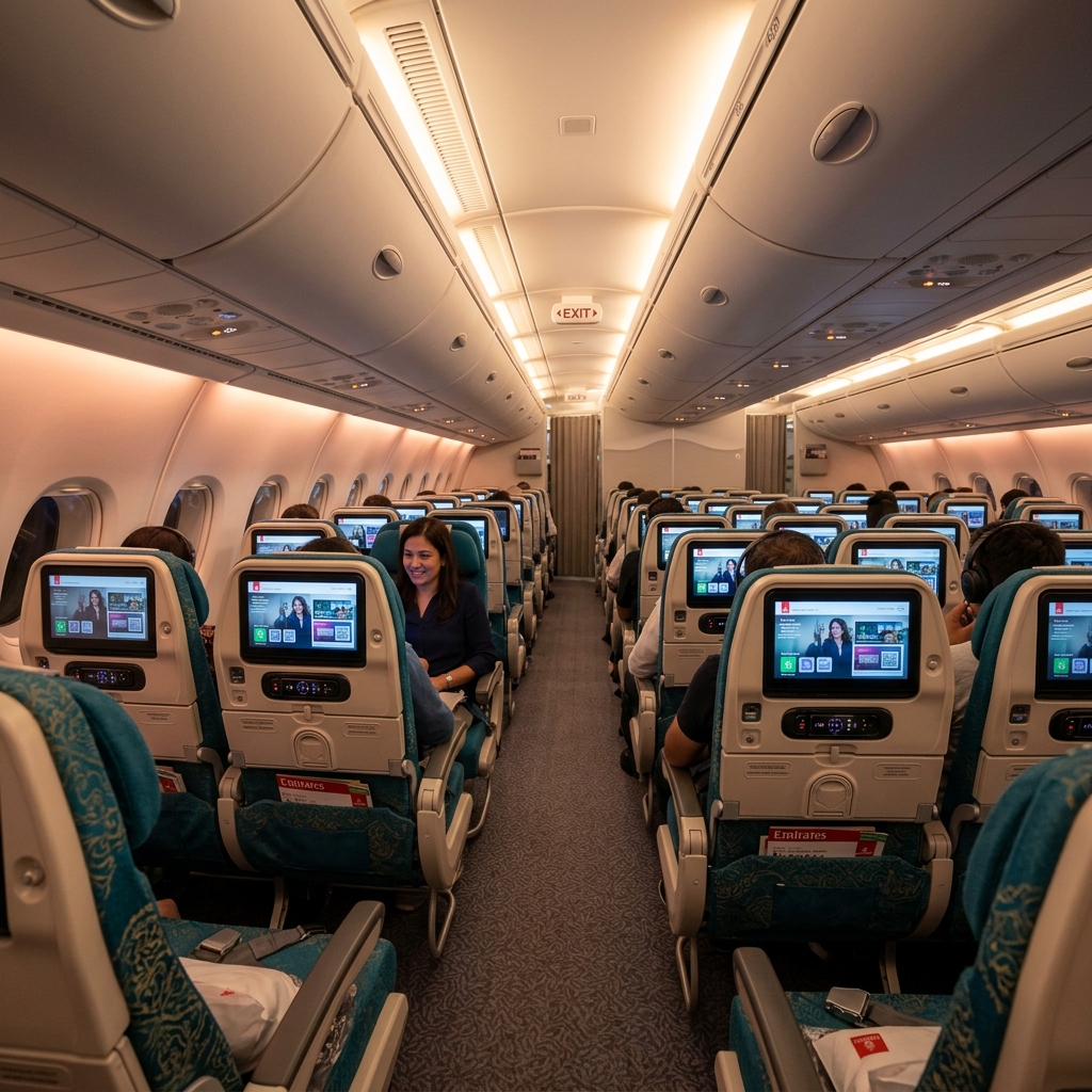Emirates Economy Class Cabin Seats