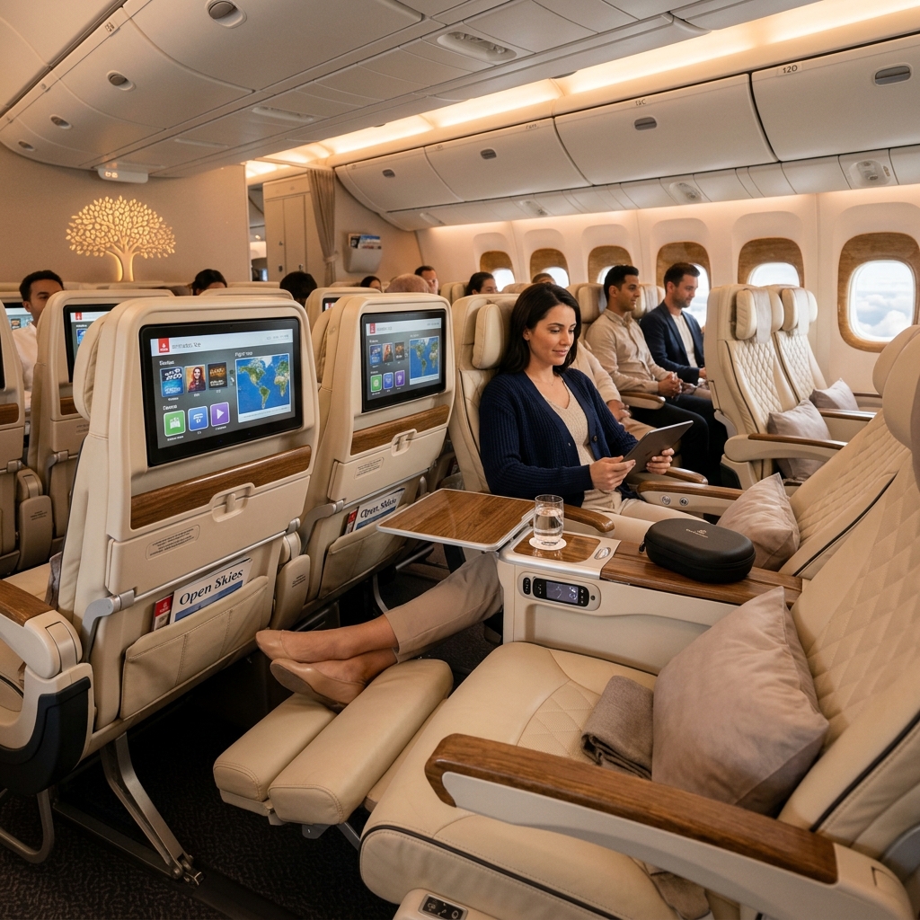 Emirates Premium Economy Class Interior